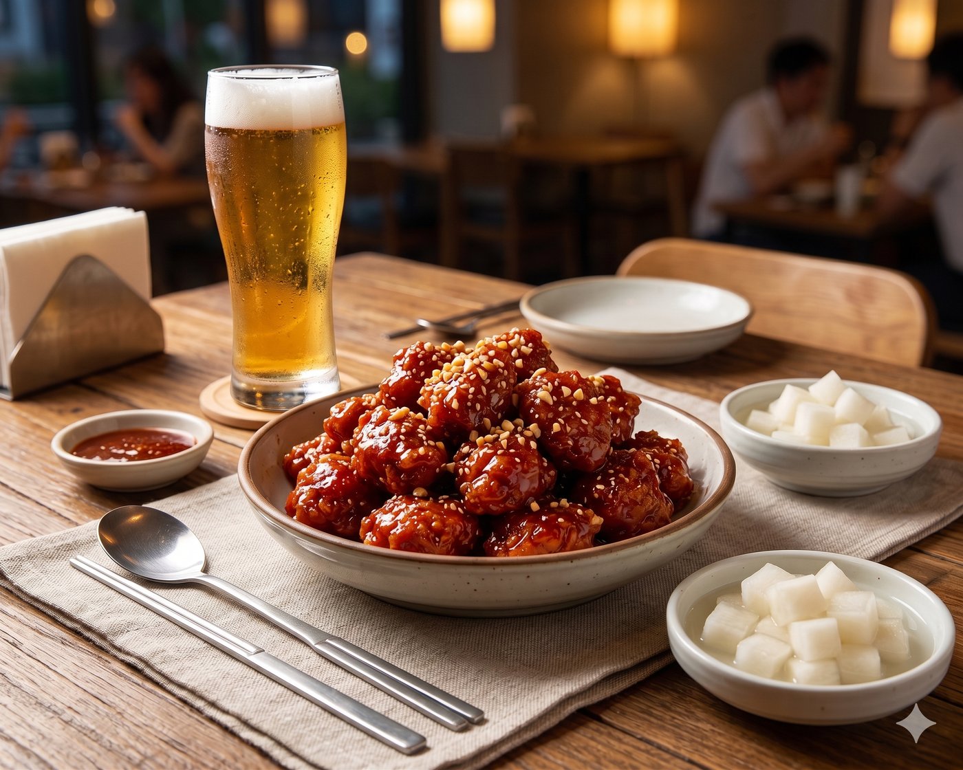 양념치킨 — Korean Yangnyeom Fried Chicken red sauce