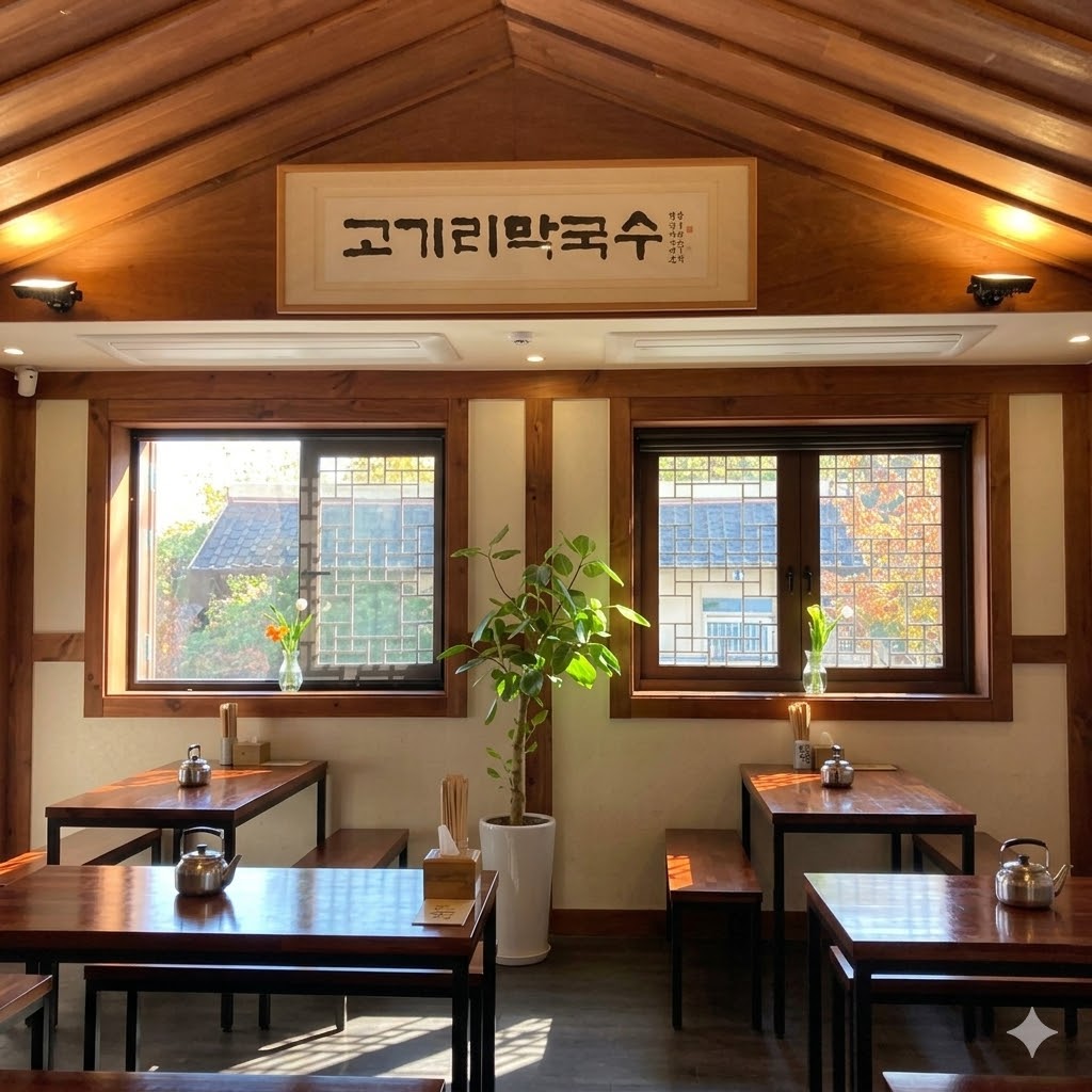 고기리막국수 또는 봉평 막국수집 현장