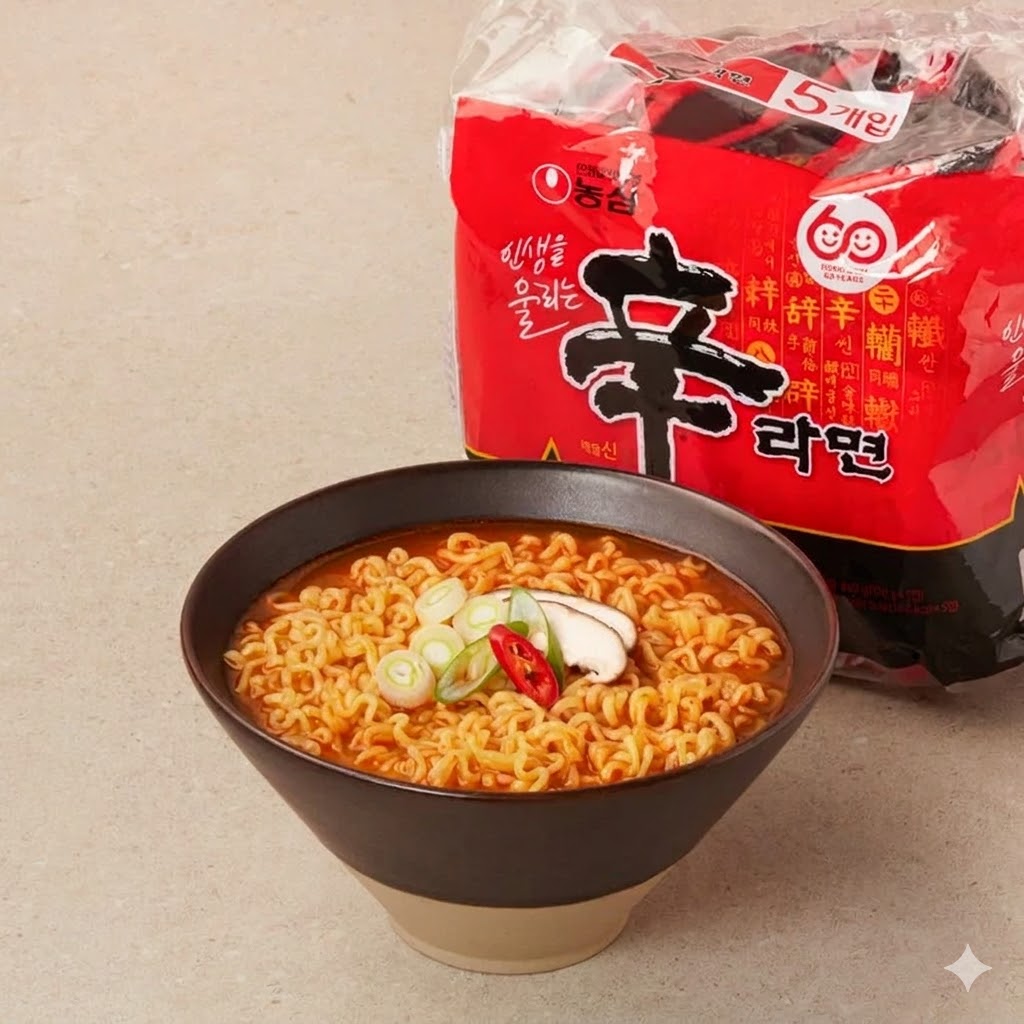 신라면 봉지 — Shin Ramyeon packet